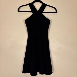 Sally Miller Chic Black Halter‎ Mini Dress